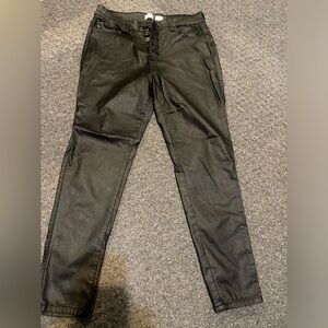 Kancan leathery look black jegging pant 30 waist